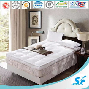 2016 Luxury 7D Hollow Fiber Fill Baffle Box Mattress Topper