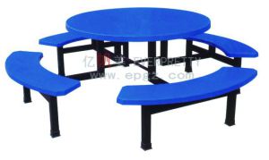 Colorful School Furniture School Dining Table and Chair