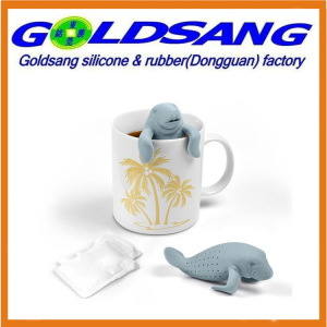 Whole Sales Cute Sea Lion Shape Silicone Tea Strainer